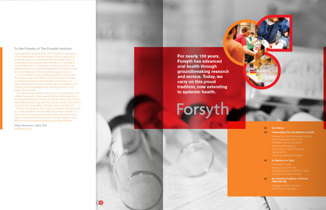 Forsyth annual report spread 1